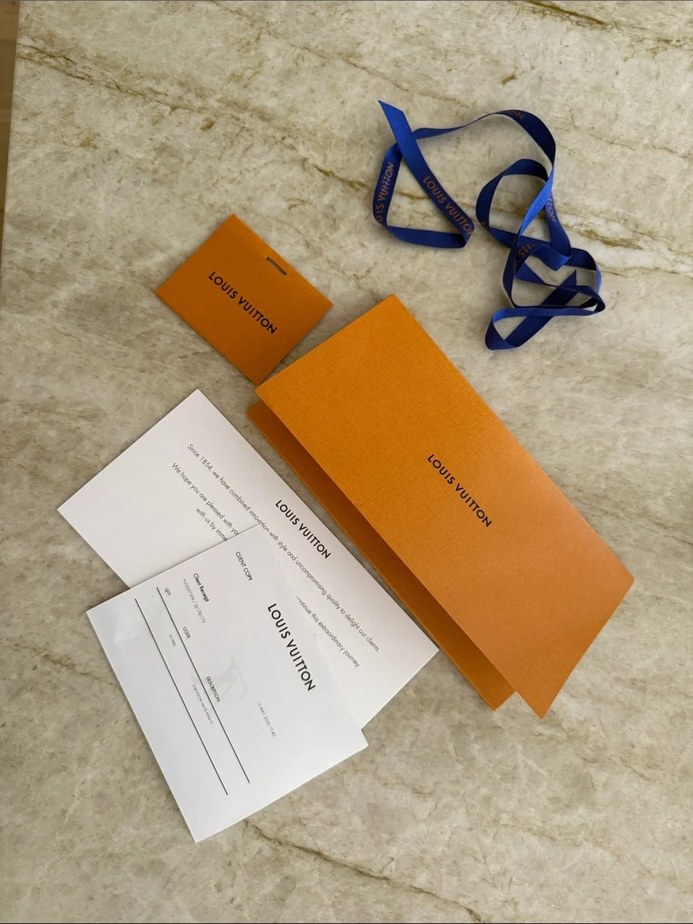 AUTHENTIC Louis Vuitton Orange Tennis Court Leather Wallet